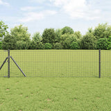 Vidaxl afrasteringspaal 2 pcs grijs 50 cm poedergecoat staal