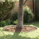 Vidaxl tuinrand 4 pcs zilver 450 x 0.05 x 15 cm roestvrij staal