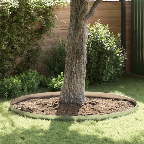 Vidaxl tuinrand 4 pcs zilver 450 x 0.05 x 15 cm gegalvaniseerd staal