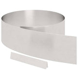 Vidaxl tuinrand zilver 450 x 0.05 x 15 cm roestvrij staal