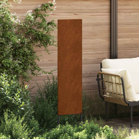 Vidaxl tuin privacy screen fretwerk roestig 32 x 140 cm cortenstaal