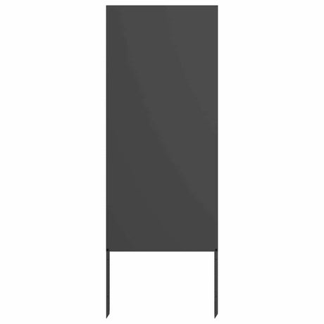 Vidaxl tuin privacy screen zwart 50 x 140 cm koudgewalst staal