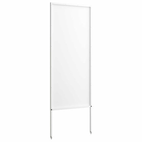 Vidaxl tuin privacy screen fretwerk wit 50 x 140 cm koudgewalst staal