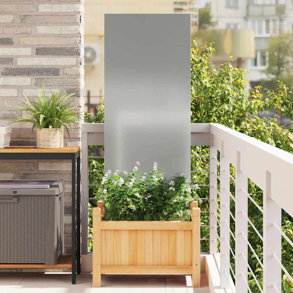 Vidaxl tuin privacy screen zilver 50 x 140 cm gegalvaniseerd staal