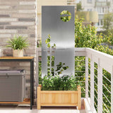 Vidaxl tuin privacy screen zilver 50 x 140 cm gegalvaniseerd staal