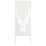Vidaxl tuin privacy screen wit 50 x 140 cm koudgewalst staal