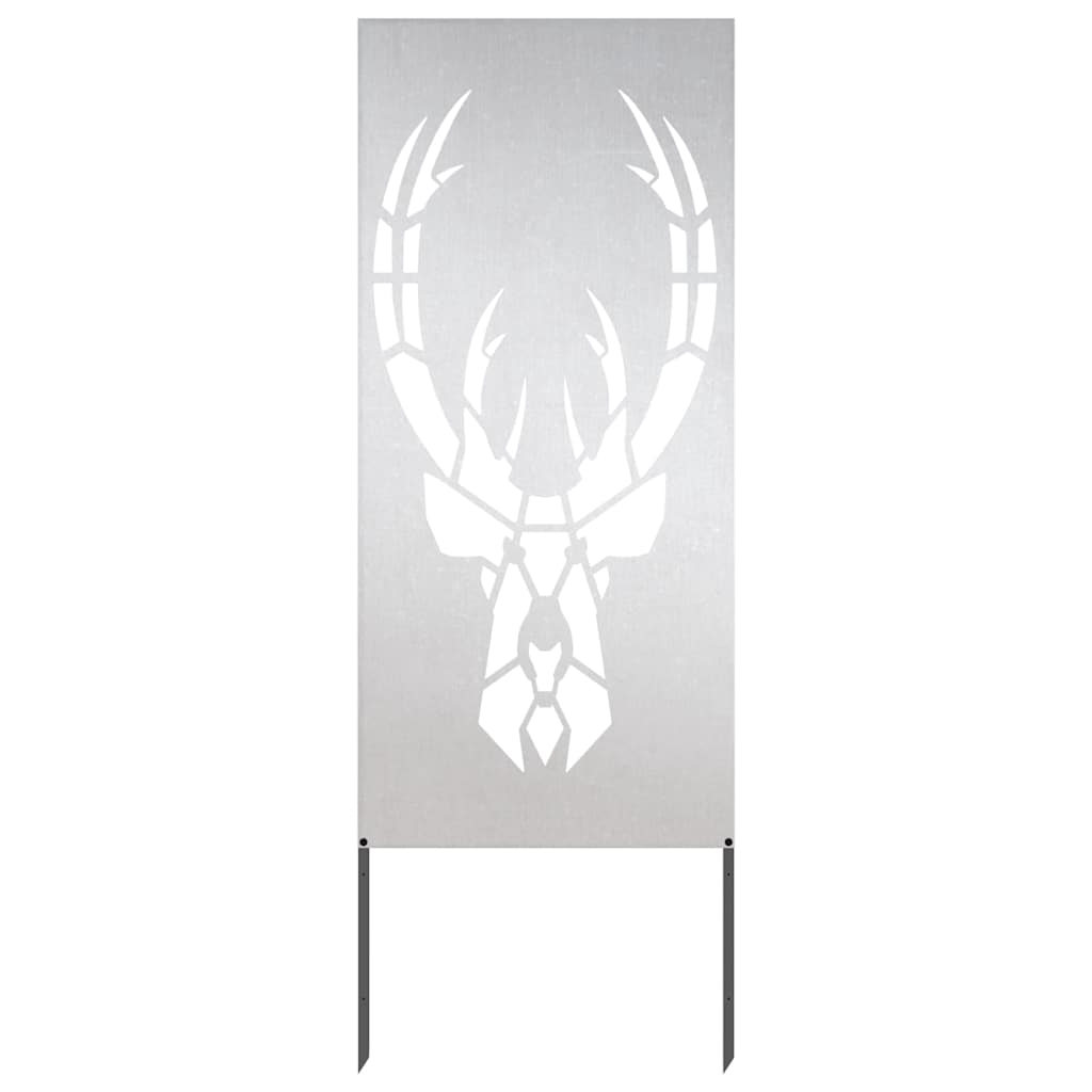 Vidaxl tuin privacy screen zilver 50 x 140 cm roestvrij staal
