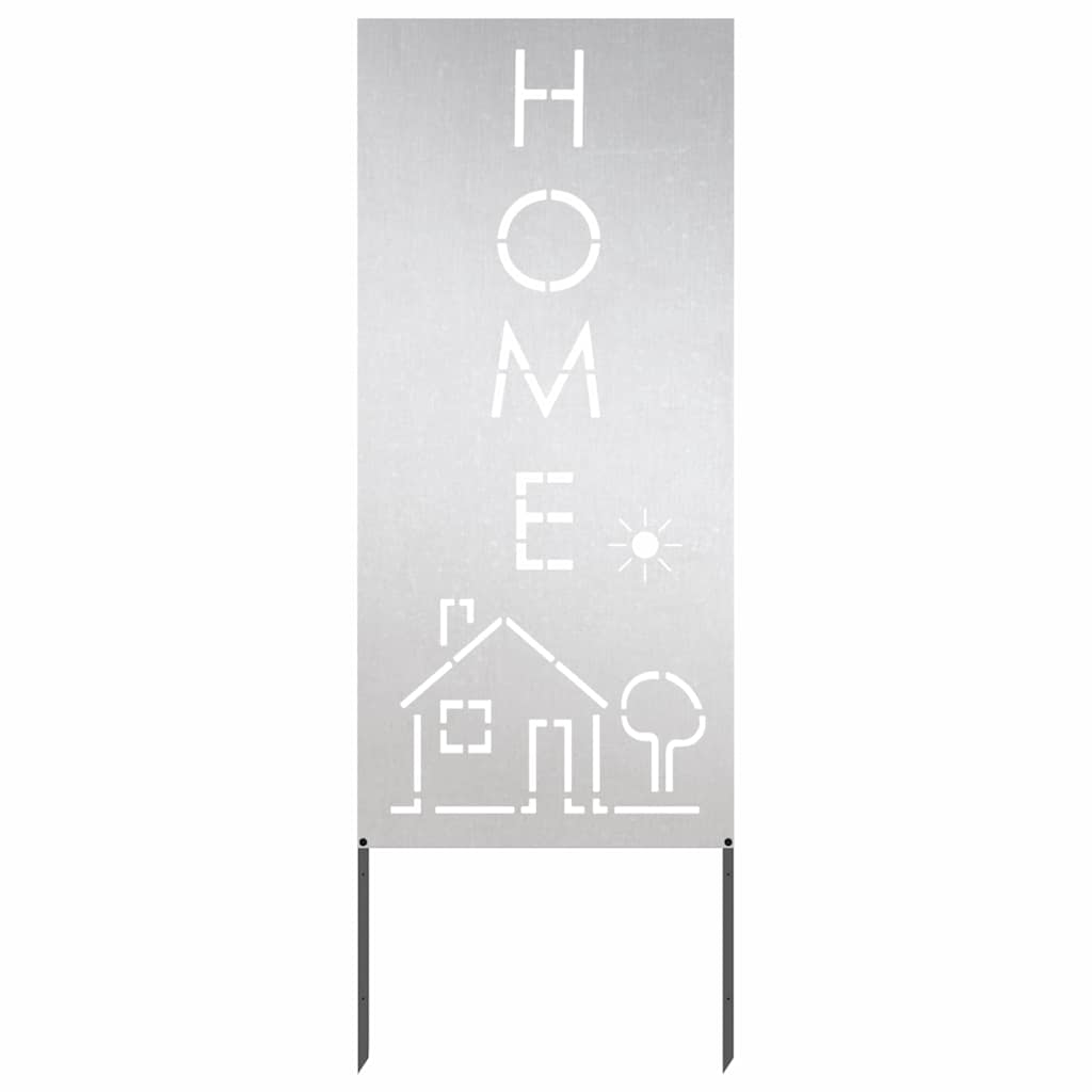 Vidaxl tuin privacy screen fretwerk zilver 50 x 140 cm roestvrij staal