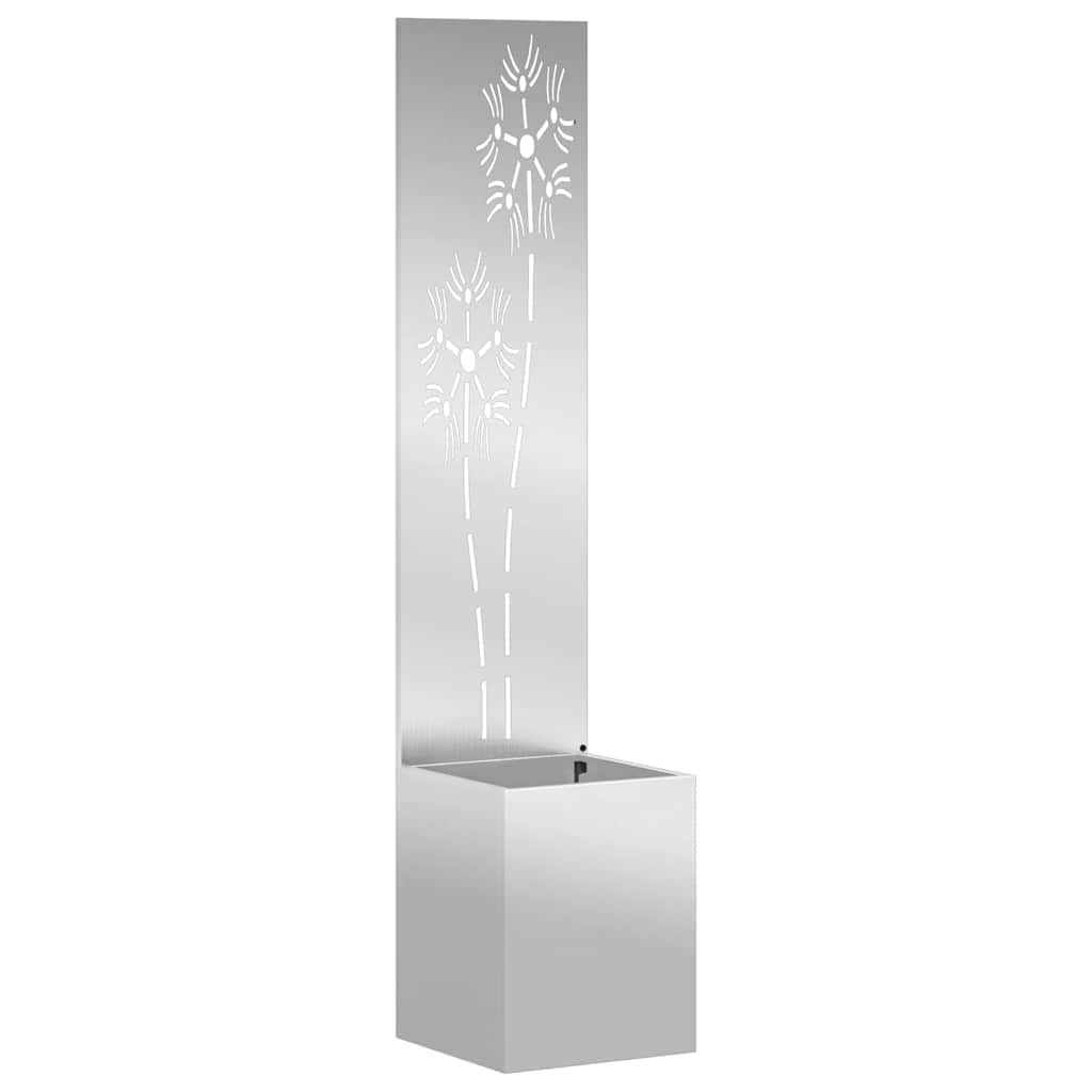 Vidaxl tuin privacy screen zilver 32 x 140 cm gegalvaniseerd staal