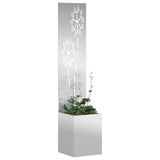 Vidaxl tuin privacy screen zilver 32 x 140 cm gegalvaniseerd staal