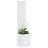 Vidaxl tuin privacy screen fretwerk wit 32 x 140 cm koudgewalst staal