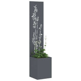 Vidaxl tuin privacy screen antraciet 32 x 140 cm koudgewalst staal