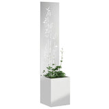 Vidaxl tuin privacy screen zilver 32 x 140 cm gegalvaniseerd staal