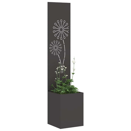 Vidaxl tuin privacy screen zwart 32 x 32 x 150 cm koudgewalst staal