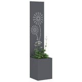 Vidaxl tuin privacy screen antraciet 32 x 140 cm koudgewalst staal