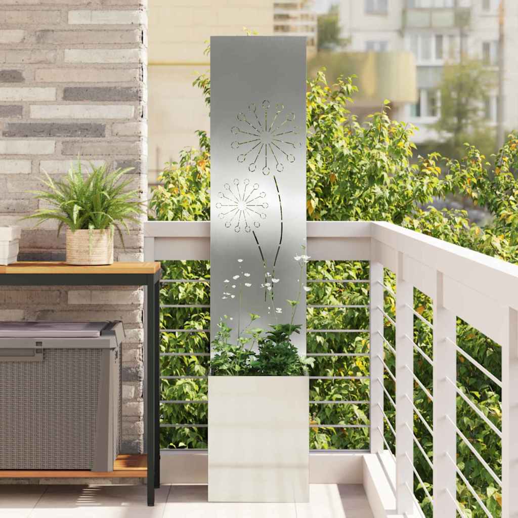 Vidaxl tuin privacy screen zilver 32 x 140 cm gegalvaniseerd staal