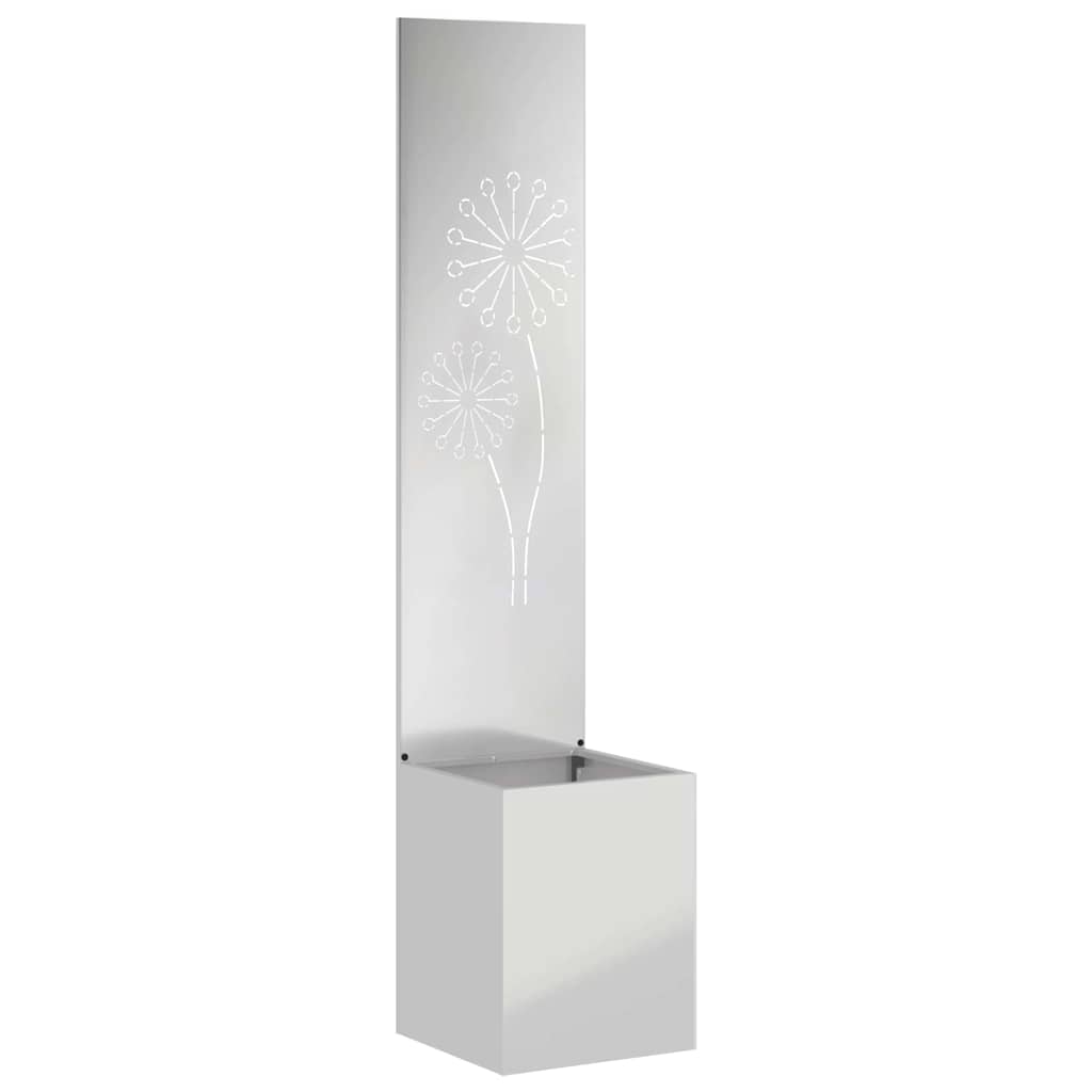 Vidaxl tuin privacy screen zilver 32 x 140 cm gegalvaniseerd staal
