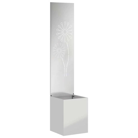 Vidaxl tuin privacy screen zilver 32 x 140 cm gegalvaniseerd staal