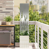 Vidaxl tuin privacy screen zilver 32 x 140 cm gegalvaniseerd staal