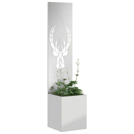 Vidaxl tuin privacy screen dierenprint zilver 32 x 32 x 150 cm