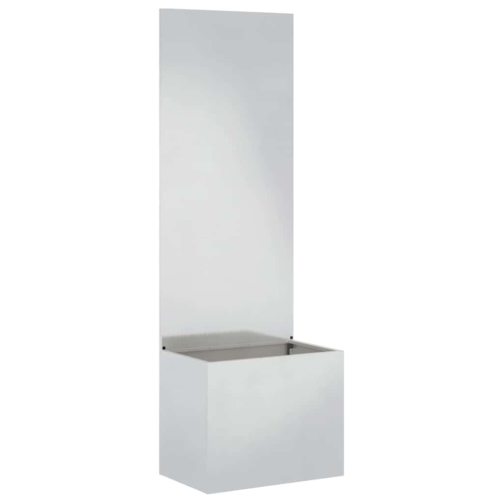 Vidaxl tuin privacy screen zilver 50 x 32 x 150 cm roestvrij staal
