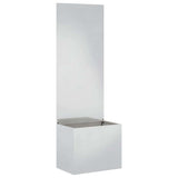 Vidaxl tuin privacy screen zilver 50 x 32 x 150 cm roestvrij staal