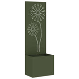 Vidaxl tuin privacy screen olijfgroen 50 x 140 cm koudgewalst staal