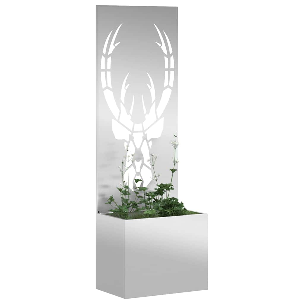 Vidaxl tuin privacy screen zilver 50 x 140 cm gegalvaniseerd staal