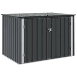 Vidaxl tuinopslagdoos zwart 151,5 x 107 x 100 cm staal