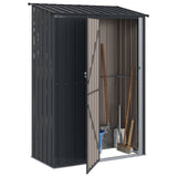 Vidaxl tuinhuisjes antraciet 140,5 x 74 x 200 cm metaal