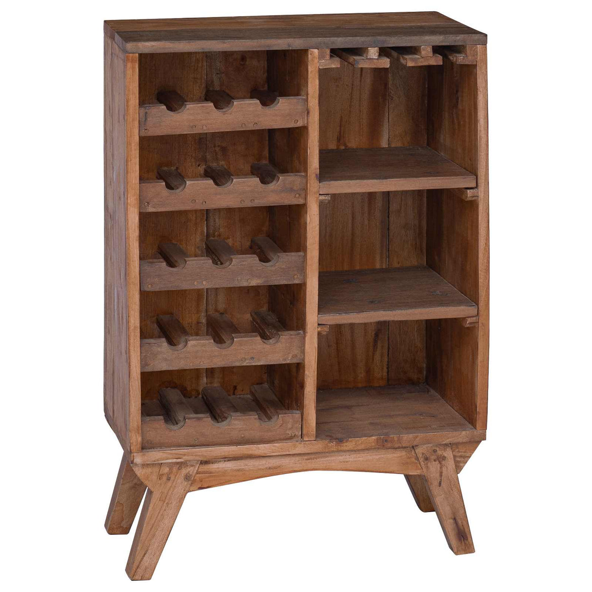 Vidaxl rek bruin 60 x 30 x 90 cm massief gerecycled hout