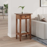 Vidaxl plantenstandaard met lade bruin 34 x 25 x 52 cm mahoniehout
