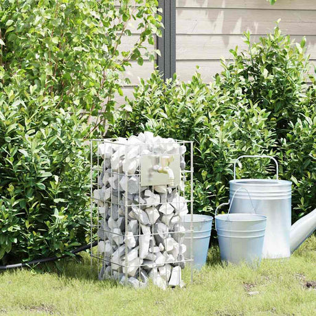 Vidaxl gabion kraan zilver 26 x 25 x 50 cm roestvrij staal