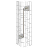 Vidaxl gabion kraan zilver 25 x 25 x 100 cm roestvrij staal