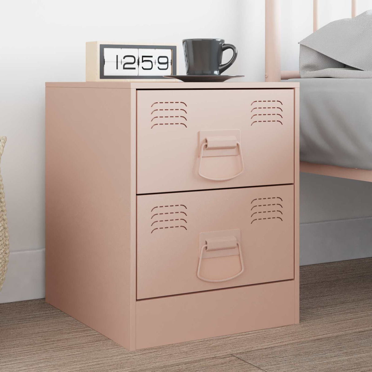 Vidaxl kast handvatten 2 pcs roze 85 x 45 mm metaal