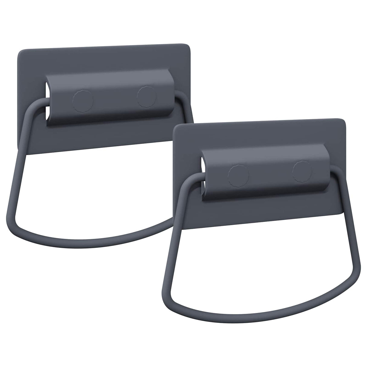 Vidaxl kast handvatten 2 pcs antraciet 85 x 45 mm metaal