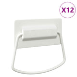 Vidaxl kast handvatten 12 pcs wit 85 x 45 mm metaal