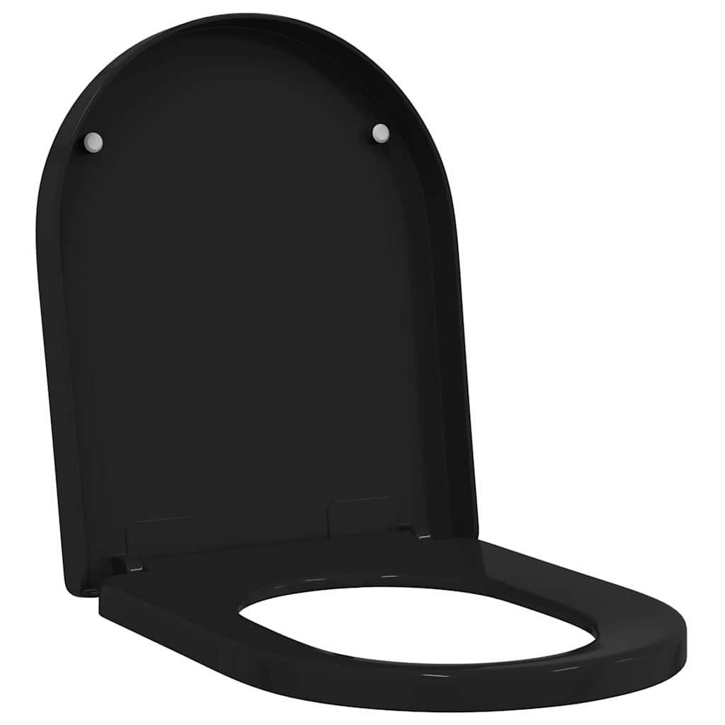 Vidaxl toiletzitting zwart 48 x 36,5 x 4,5 cm polypropyleen