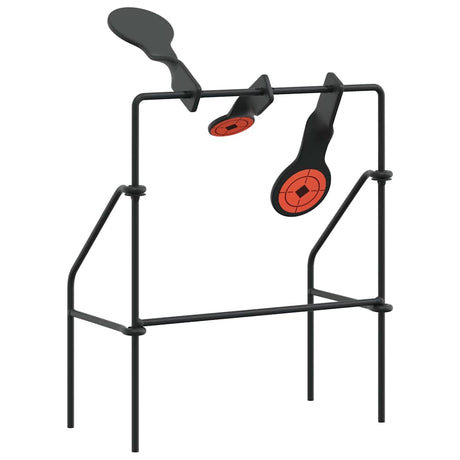 Vidaxl terugstellend doel zwart 26 x 13 x 31 cm staal
