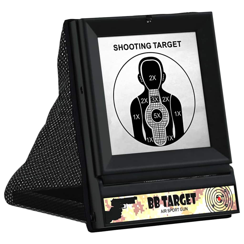 Vidaxl airsoft doel zwart 19 x 26 x 25 cm kunststof