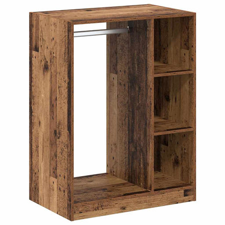 Vidaxl kledingkast met plank met opslag oudhout 77 x 48 x 102 cm