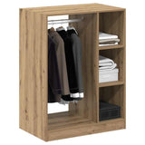Vidaxl kledingkast met plank met opslag artisan eiken 77 x 48 x 102 cm