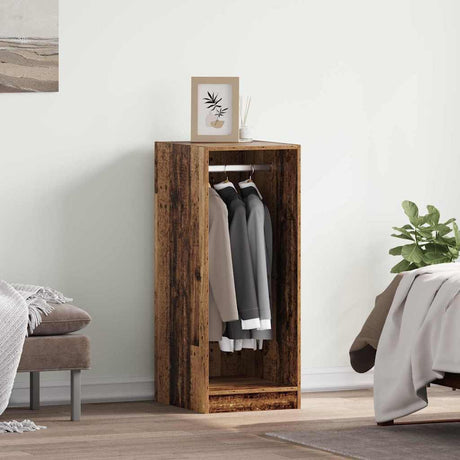 Vidaxl kledingkast met plank met opslag oudhout 41 x 48 x 102 cm