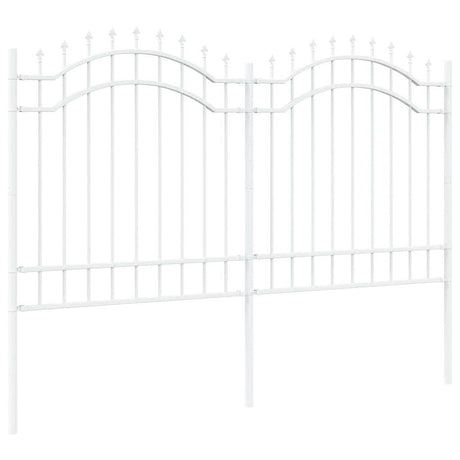 Vidaxl tuinhek wit 240 x 165 cm poedergecoat staal