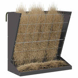 Vidaxl hooi feeder zwart 71 x 33 x 70 cm koudgewalst staal