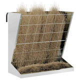 Vidaxl hooi feeder zilver 71 x 33 x 70 cm gegalvaniseerd staal
