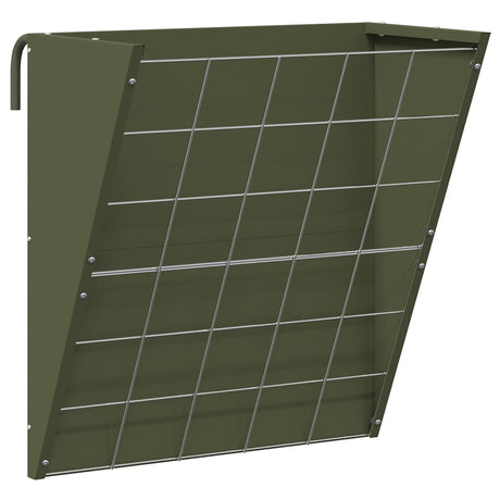Vidaxl hangend hooi feeder olijf groen 61 x 33 x 66 cm