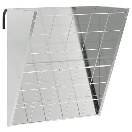 Vidaxl hangend hooi feeder zilver 61 x 33 x 66 cm gegalvaniseerd staal