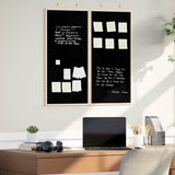Vidaxl bulletinbord zwart 80 x 80 x 1.4 cm massief grenenhout