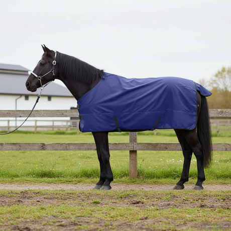 Vidaxl paardendeken donkergroen en zwart 145 cm polyester